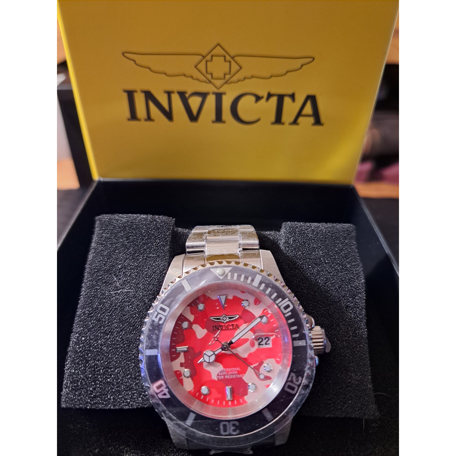 Invicta Pro Diver Camo Series Mens Watch 40mm Steel 48568